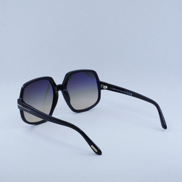 Tom Ford Delphine-02 FT0992 01B Sunglasses Black Square Frame, Smoke Lenses main image 5